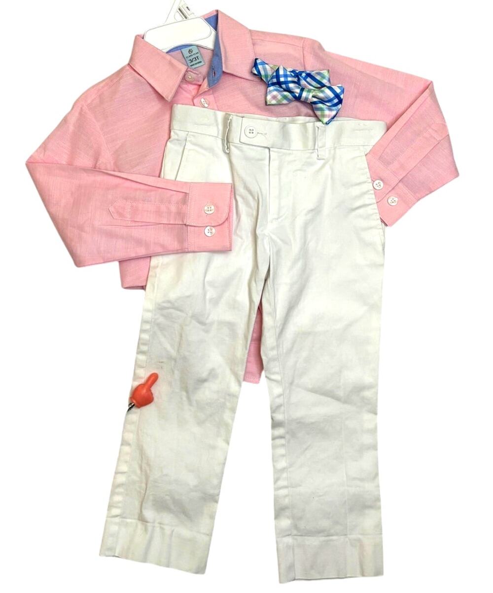 CLASS CLUB 3/3T Boy's Shirt, Tie & Dress Pants - 3 Piece Set